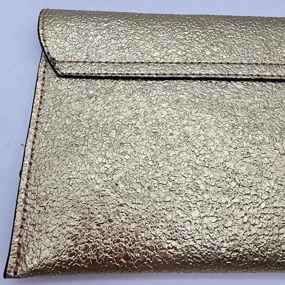 Clutch Evening Bag Gold Silver Magnet Closure 9x5